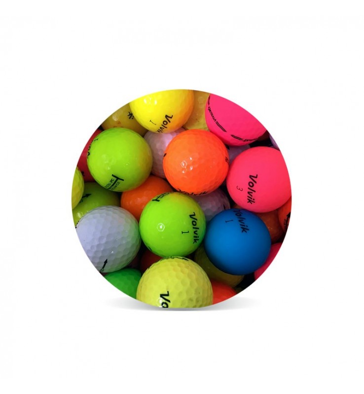 Pelotas de golf Volvik de colores (25 bolas)