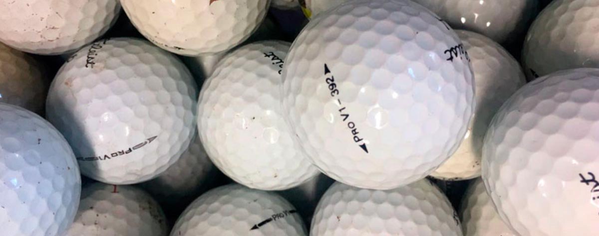 Bolas de golf recuperadas en grado c